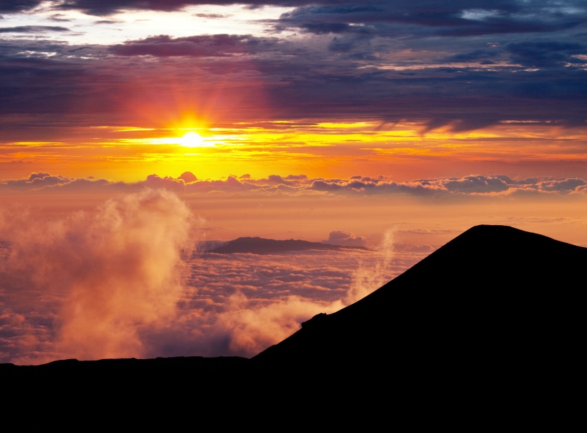 Hawaii bei Sonnenuntergang